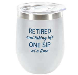 Retired Stemless Wine Tumbler - stainless steel