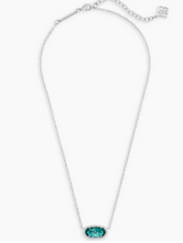 Load image into Gallery viewer, Kendra Scott Silver Elisa Necklace In London Blue
