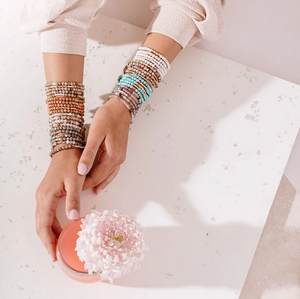 Fluorite- Stone of Brilliance Beaded Wrap Bracelet/Necklace