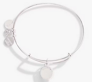 Alex and Ani April Birthstone Bangle in Gold- Clear Crystal