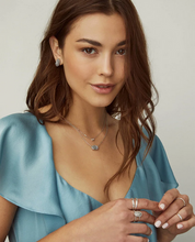 Load image into Gallery viewer, Kendra Scott Silver Elisa Necklace in Light Blue Illusion
