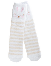 Load image into Gallery viewer, Bunny Feather Crew Socks - Thumper, Cotton Tail

