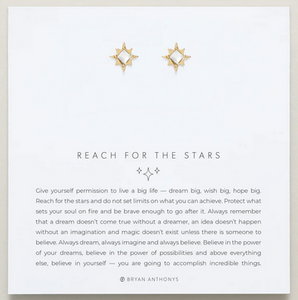 Bryan Anthonys Reach For The Stars Stud Earrings In Silver or Gold