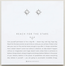 Load image into Gallery viewer, Bryan Anthonys Reach For The Stars Stud Earrings In Silver or Gold
