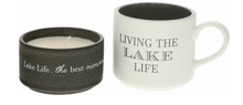 Load image into Gallery viewer, Lake Stacking Mug &amp; Soy Candle Gift Set
