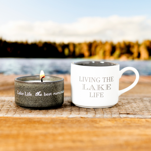 Lake Stacking Mug & Soy Candle Gift Set