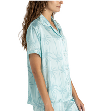 Load image into Gallery viewer, Leaf Me Alone Satin Pajama Top
