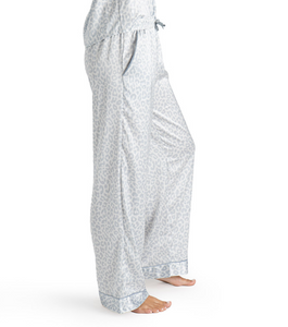 Feline Sleepy Satin Pajama Pants