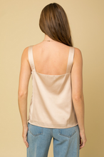Load image into Gallery viewer, Champagne Square Neck Cami Top
