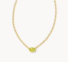 Load image into Gallery viewer, Kendra Scott Cailin Necklace In Peridot Crystal in Gold or Silver
