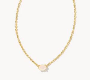 Kendra Scott Gold Cailin Necklace In Champagne Opal Crystal