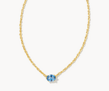 Load image into Gallery viewer, Kendra Scott Gold Cailin Necklace In Blue Violet Crystal
