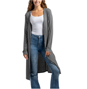 Gray Coastal Cardigan