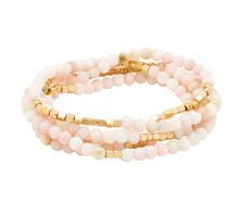 Load image into Gallery viewer, Pink Opal- Stone of Renewal Beaded Wrap Bracelet/Necklace
