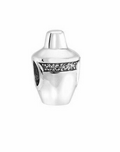 Load image into Gallery viewer, Chamila &#39;Shaken and Stirred&#39; Martini Shaker Sterling Silver Charm
