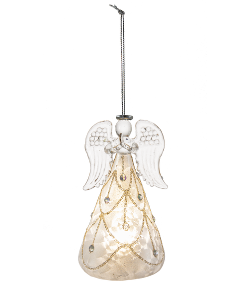 Shimmer Angel Light Up Ornament