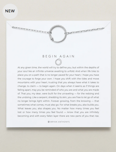 Bryan Anthonys Begin Again Necklace in Silver or Gold