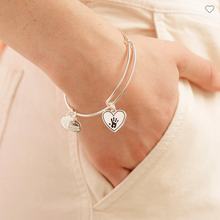 Load image into Gallery viewer, Forever Touched My Heart Bracelet in Silver or Gold
