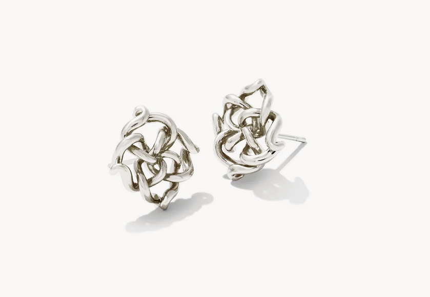 Kendra Scott Silver Kelly Stud Earrings
