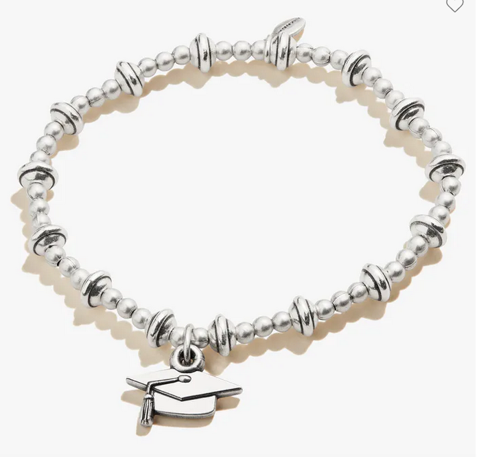 $12. Alex and Ani 2021 Graduation Stretch Bracelet in Silver or Gold