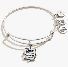 Load image into Gallery viewer, Alex and Ani &#39;Sisters By Chance, Friends By Choice&#39; Bracelet in Silver or Gold
