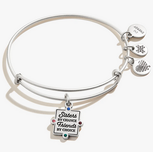 Alex and Ani 'Sisters By Chance, Friends By Choice' Bracelet in Silver or Gold