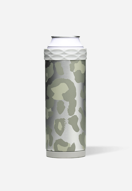 Snow Leopard Slim Can Cooler By Corkcicle