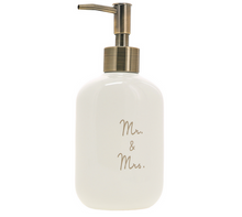 Load image into Gallery viewer, Mr. &amp; Mrs. - Ceramic Soap/Lotion Dispenser
