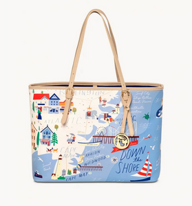 Spartina Down The Shore Large Tote Bag