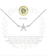 Load image into Gallery viewer, Spartina Silver Shine Starfish Necklace
