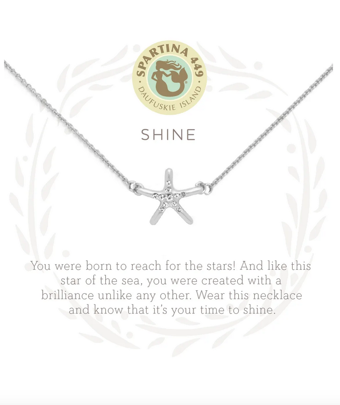 Spartina Silver Shine Starfish Necklace
