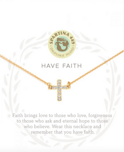 Spartina Gold Have Faith Necklace