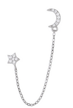 Load image into Gallery viewer, Dreamer Chain Studs In Silver Or Gold
