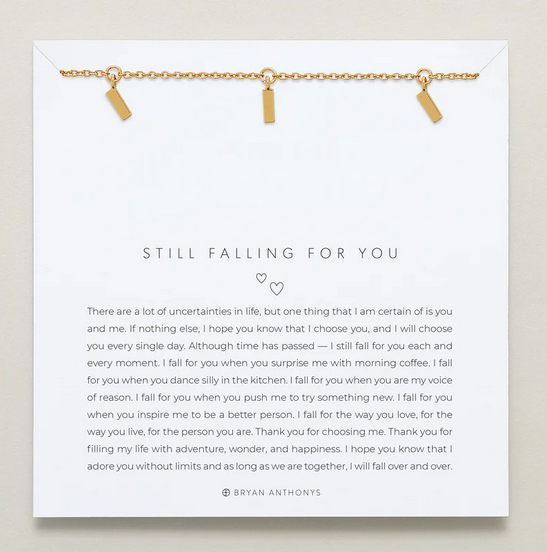 Bryan Anthonys Still Falling For You Necklace In Silver or Gold