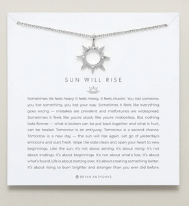 Bryan Anthonys Sun Will Rise Necklace in Silver or Gold
