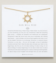 Load image into Gallery viewer, Bryan Anthonys Sun Will Rise Necklace in Silver or Gold
