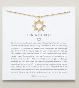 Bryan Anthonys Sun Will Rise Necklace in Silver or Gold