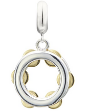 Load image into Gallery viewer, Chamilia Sterling Silver Gold Plated Tambourine Charm

