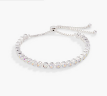 Load image into Gallery viewer, Alex and Ani Crystal Bolo Tennis Bracelet In Silver or Gold

