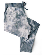 Load image into Gallery viewer, Gray Tie Dye Lounge Joggers - XL Only
