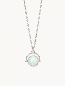 Spartina Love you to the Moon and Back Silver Necklace