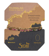 Load image into Gallery viewer, Tourmaline Delicate Stone Bracelet
