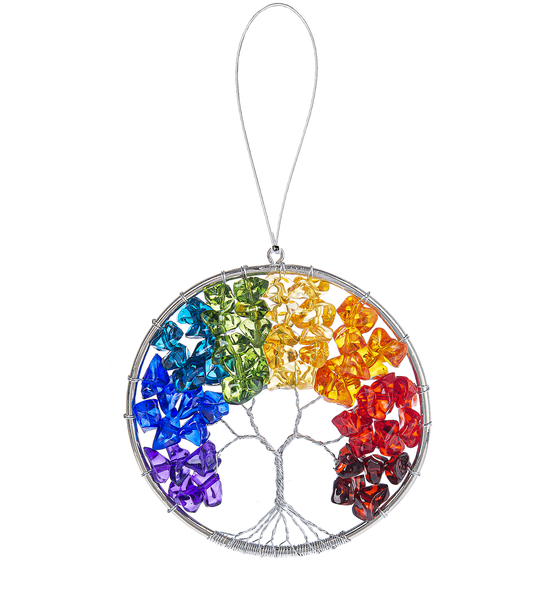 Rainbow Tree Of Life Ornament