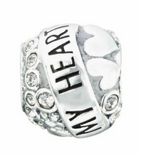Load image into Gallery viewer, Chamilia You Make my Heart Sing Sterling Silver Charm
