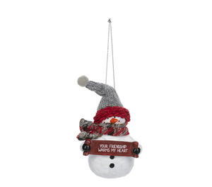 Your Friendship Warms My Heart Ornament