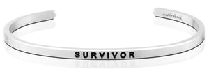 Survivor Silver MantraBand Bracelet