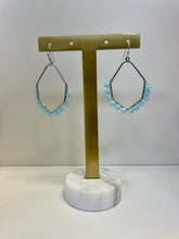 Load image into Gallery viewer, Blue Beaded Earrings or Bracelet
