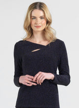 Load image into Gallery viewer, Clara Sunwoo Black Sparkle Knit Top 50% OFF!
