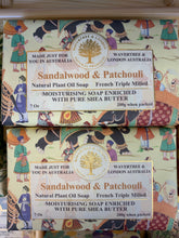 Load image into Gallery viewer, Sandalwood and Patchouli Organic Shea Butter Soap
