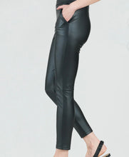 Load image into Gallery viewer, Clara Sunwoo Liquid Leather Black Skinny Pocket Pant
